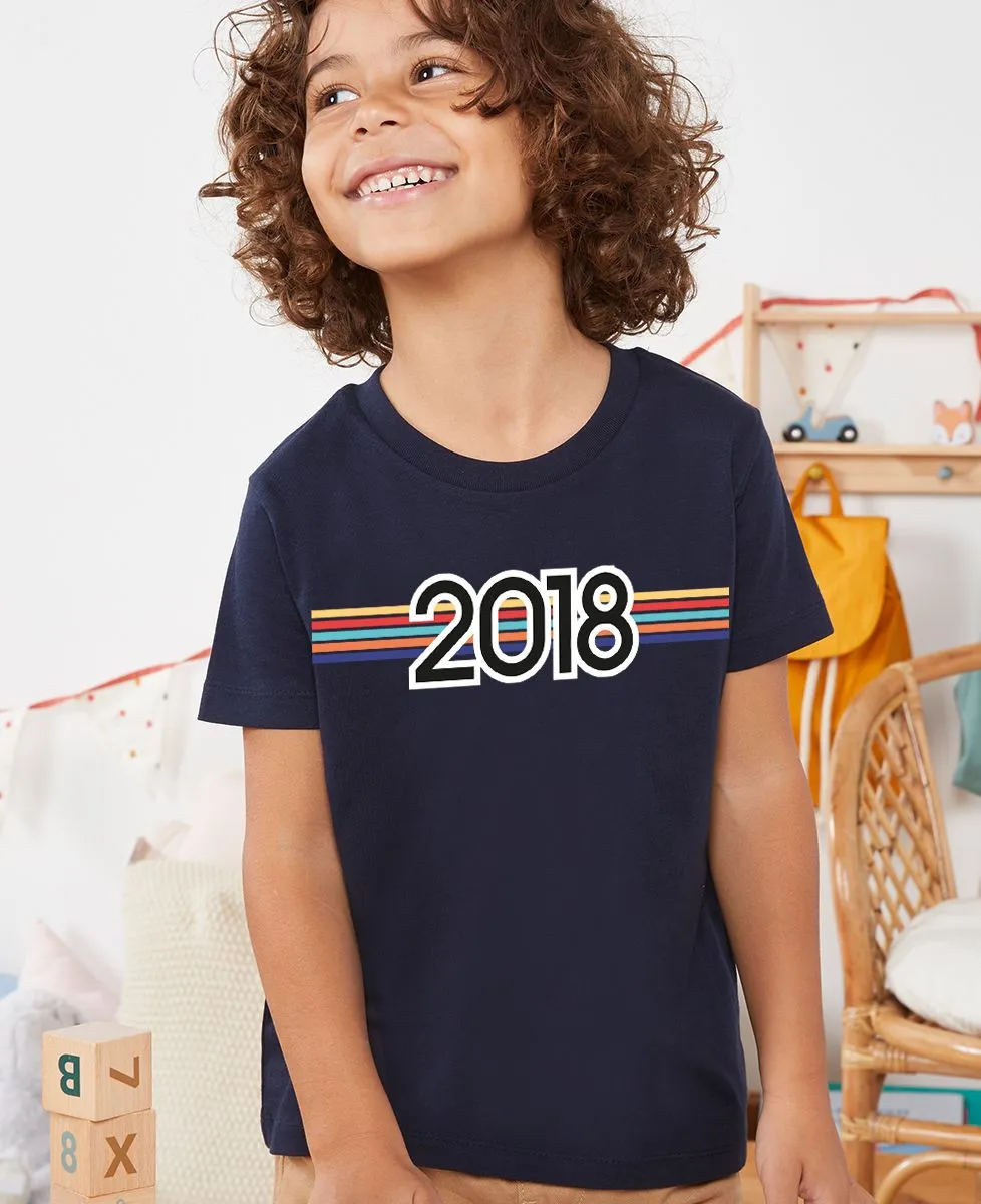 T-Shirt enfant Année de naissance personnalisée