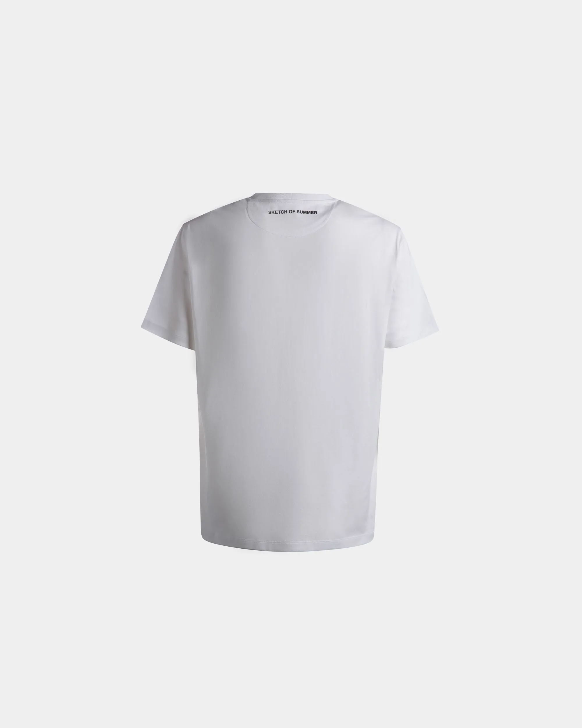 T-Shirt Imprimé En Coton Blanc