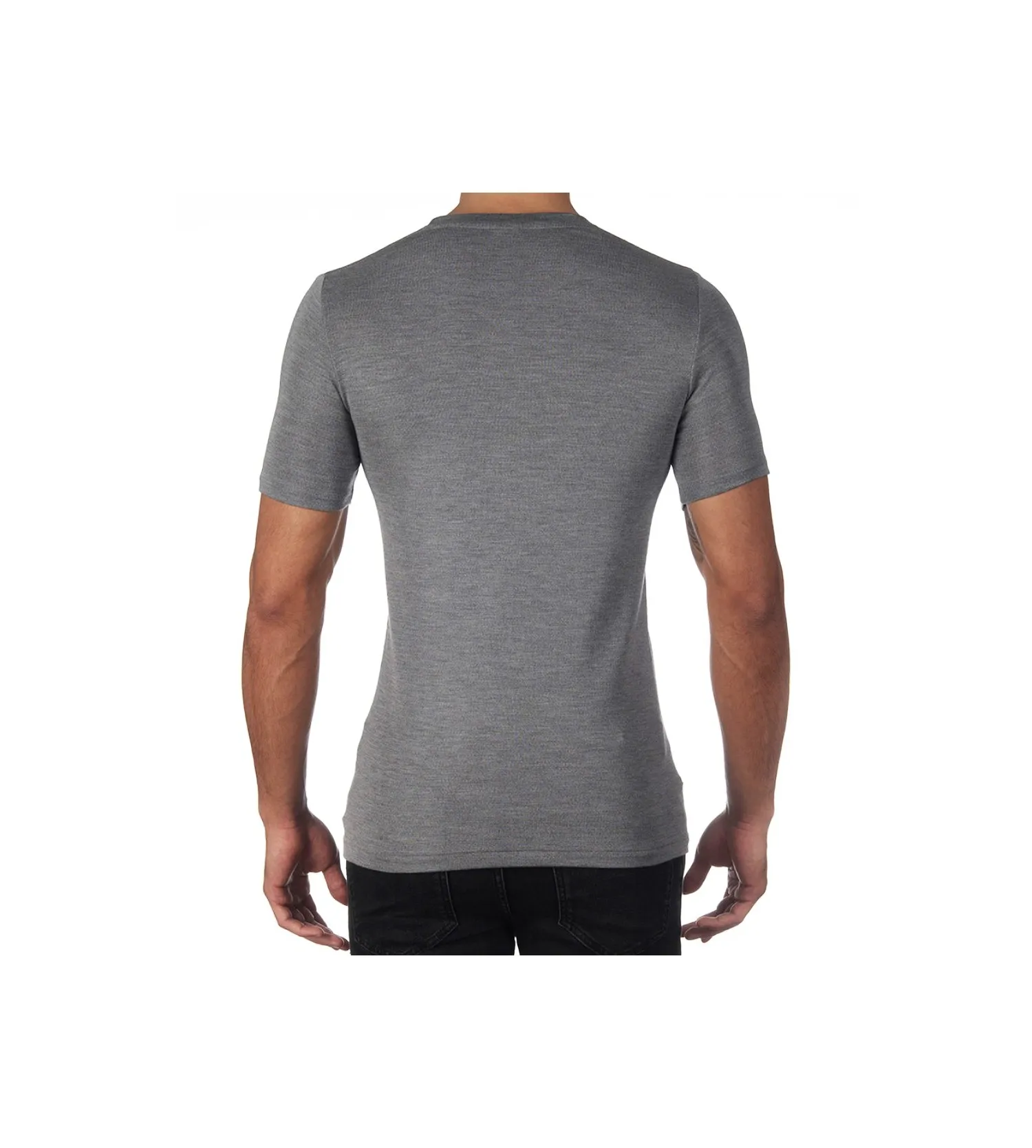 T-shirt laine & soie col rond Homme 222 GRIS - Calida | Lingerie Sipp