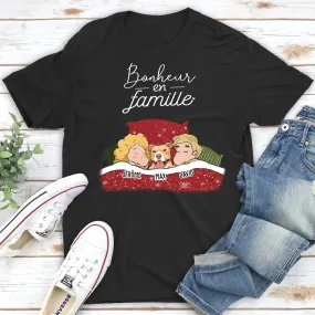 T-shirt Unisex Personnalisé - Bonheur En Famille