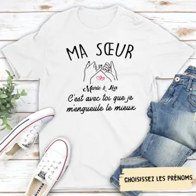 T-shirt Unisex Personnalisé - C‘Est Avec Toi Que Je M’engueule Le Mieux