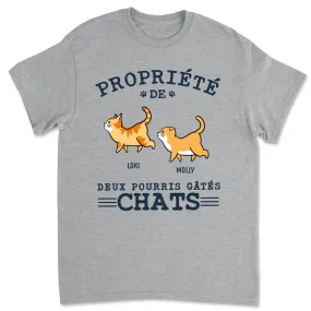 T-shirt Unisex Personnalisé - Pourris Gâtés Chat