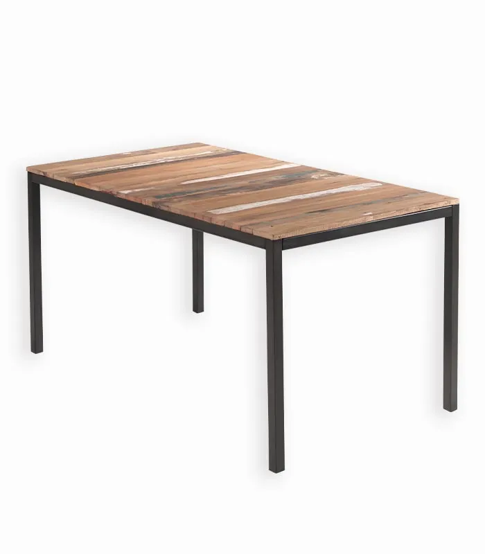 Table bois de bateau VINTAGE édition avec allonge