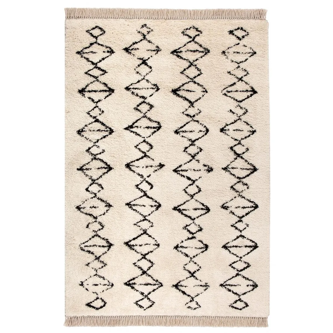 Tapis d'intérieur style ethnique Neige beige 200 x 290 cm    | 3 Suisses