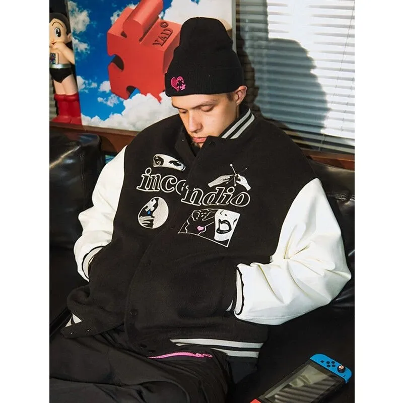 Varsity jacket noir