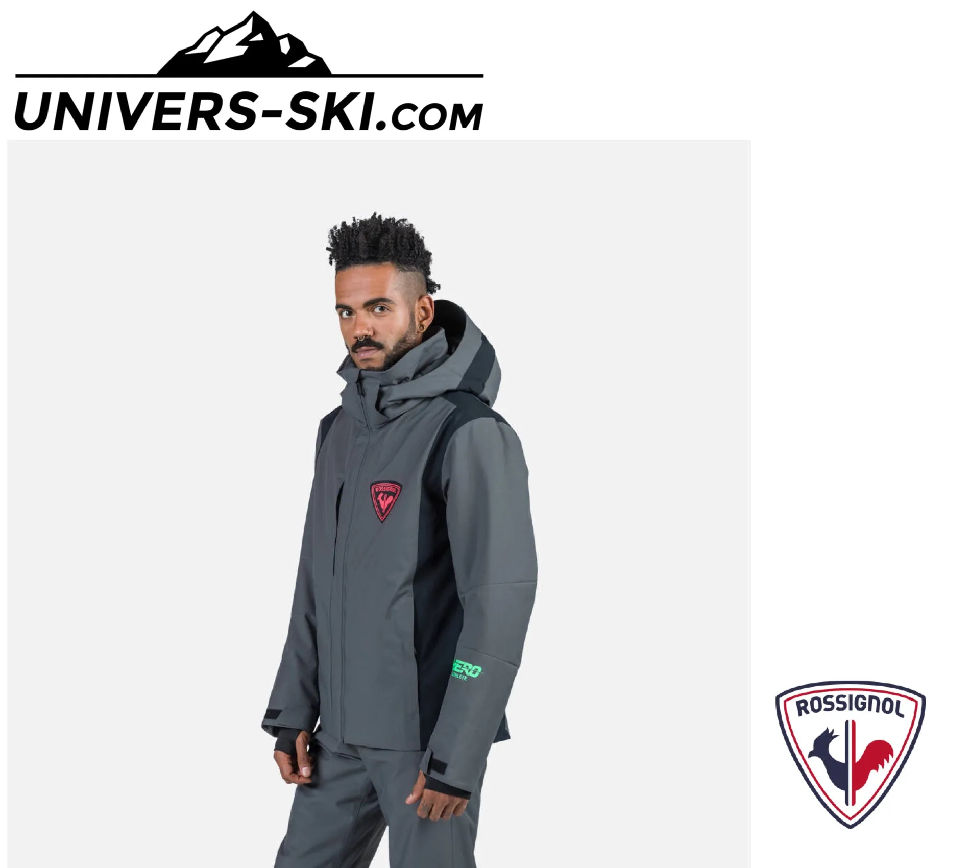 Veste de ski ROSSIGNOL Homme Hero Velika JKT Onyx Grey 2025